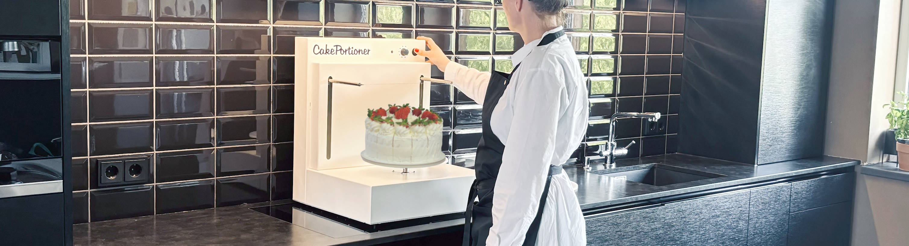 Cutting Cake in 60 Seconds! - CakePortioner Cake Cutting Machine